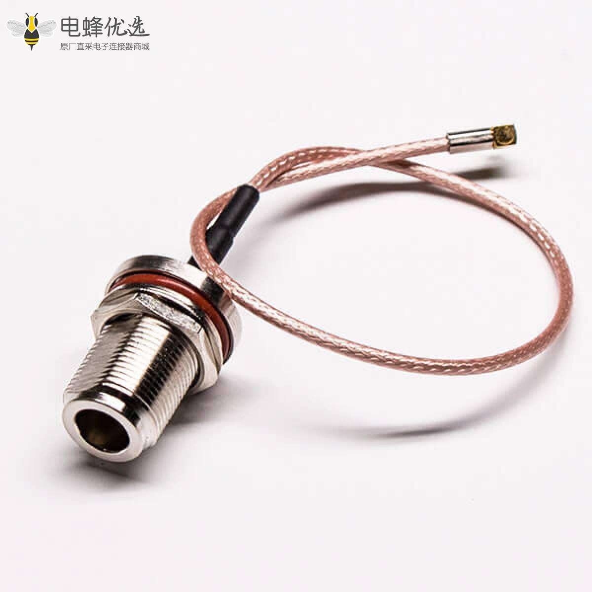 电缆N线母头直式穿墙式防水转MMCX公头直式组装线材