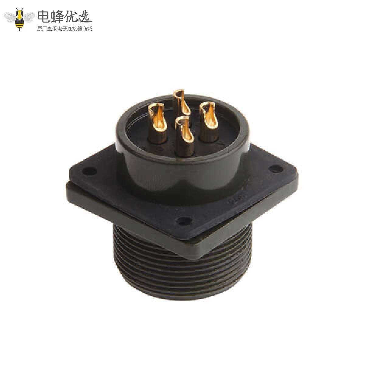 MS3102A20-4P 4芯动力4孔法兰插座