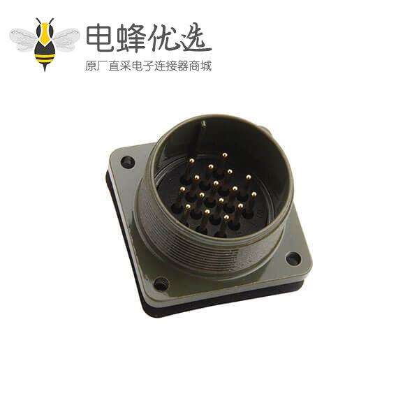 16芯工防航空插头插座MS3102A24-5P