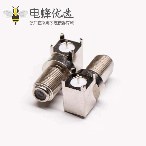 F型连接器公头插头直式同轴连接器焊接接线RG58