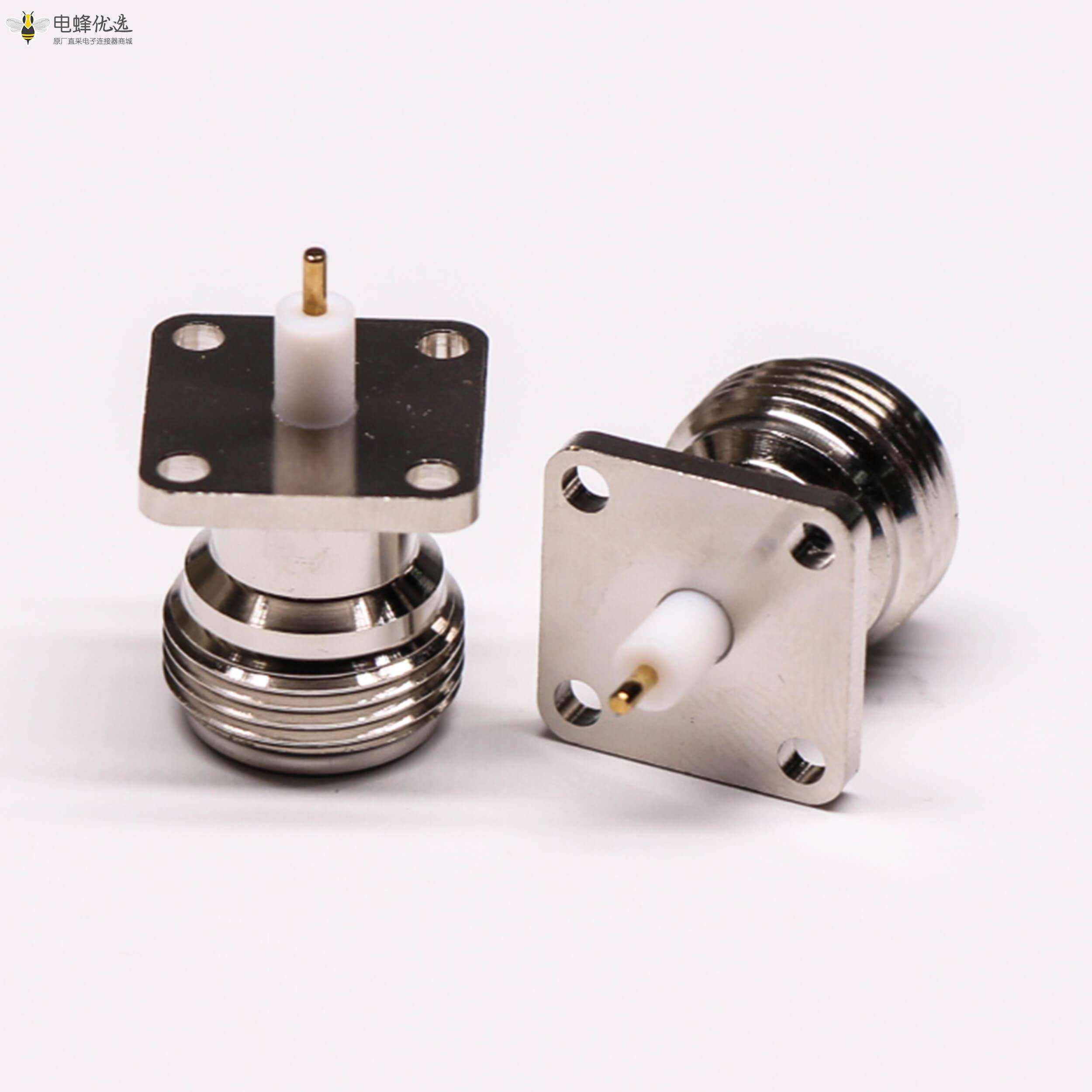 N型母头连接器直式四孔法兰插板