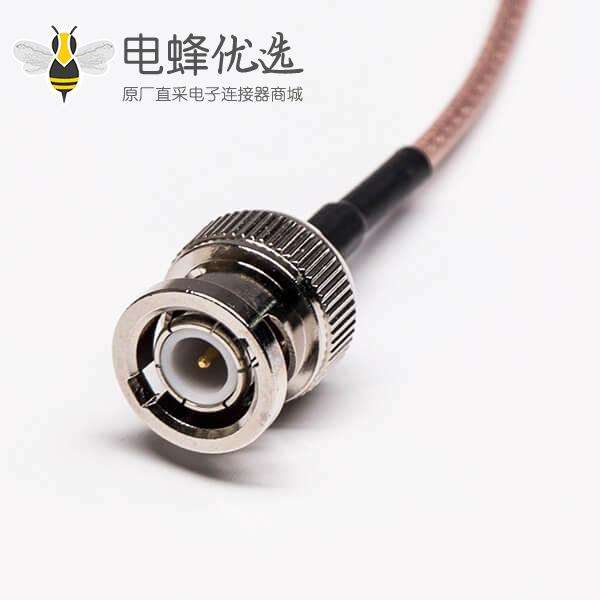 BNC公头转N型母头四孔法兰直式组装线材
