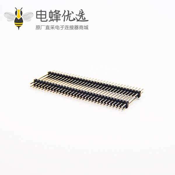 2.54双排排针封装双塑直式180度插板针长35mm