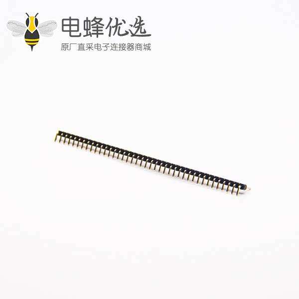 排针2.54mm间距公头连接器40pin弯式插板长11.5mm