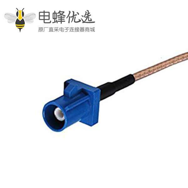 Fakra公头C型连接器转sma公头组装线