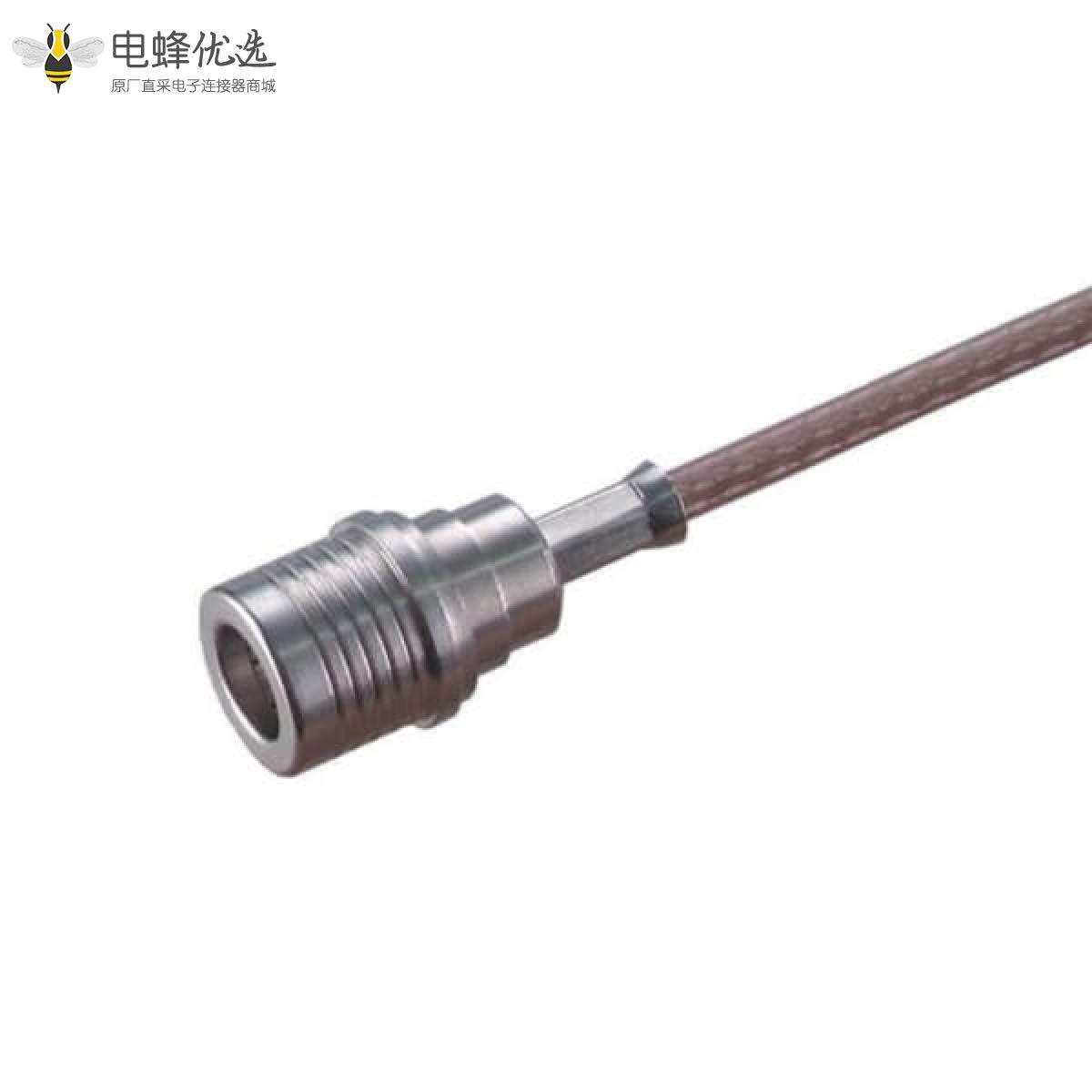 QMA插头50&Omega;电缆安装连接器压接端子接线RG400/U