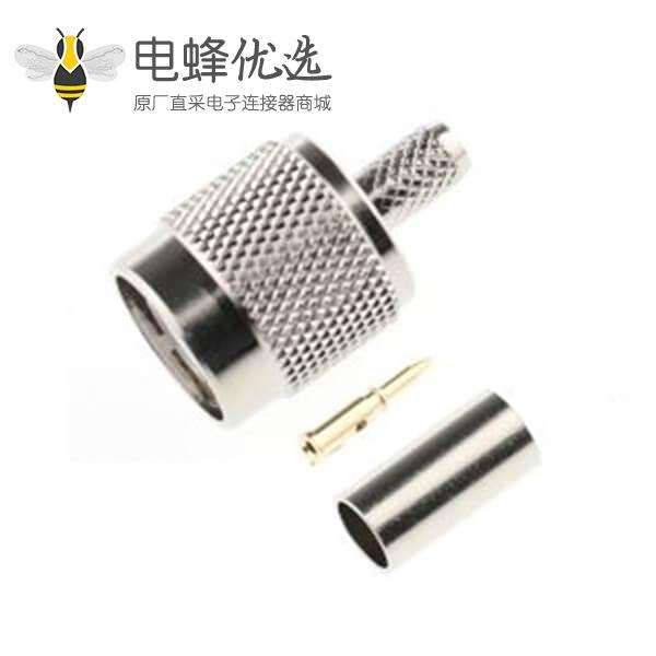 TNC连接器公头直50&Omega;电缆安装压接端子
