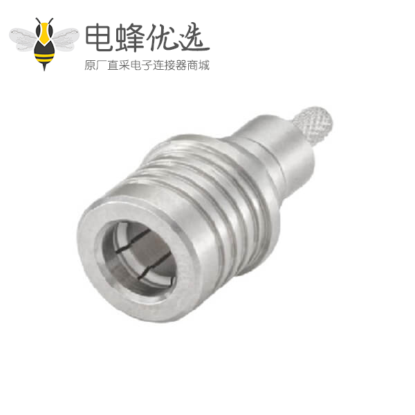 QMA连接器插头50&Omega;电缆安装压接焊接端子接线RG174 A/U
