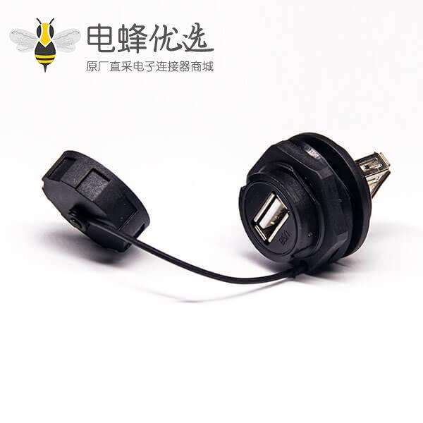 USB防水IP67转接头面板式