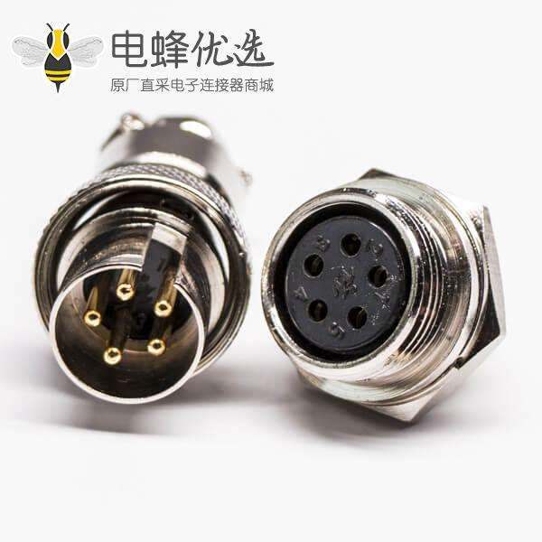 GX16反接航空插头圆形航空插头插座连接器