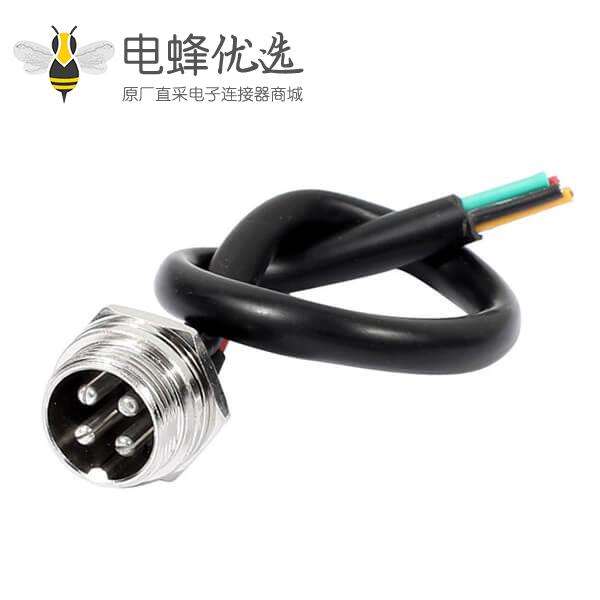 GX16-4芯航空插座电缆线公头插座延长线1M