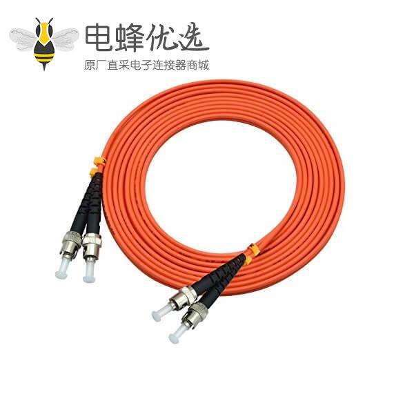 ST光纤跳线3米双工多模50/125&mu;m OM2