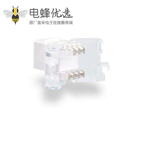 供应高品质模块 RJ45网络电脑模块 六类信息直通