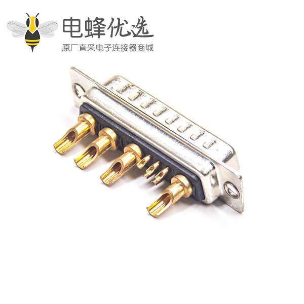 D-sub 9W4公头焊线