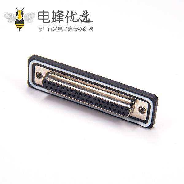 防水D-sub 37针母头弯头插板