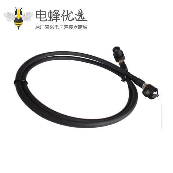 Fakra HSD4芯弯母头转母头LVDS线束1米