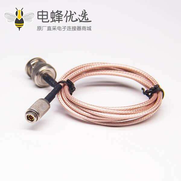 BNC缆线连接器BNC公转DIN1.0/2.3公头接RG179线线长1米