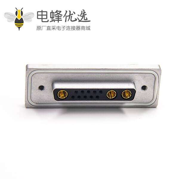 防水13W3 铝合金外壳防水大电流母头弯头插板带白色防水圈