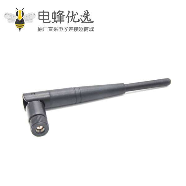 2.4G WiFi 黑色天线橡胶棒接SMA公头