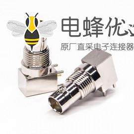 mini BNC连接器母头母针弯式90度插板