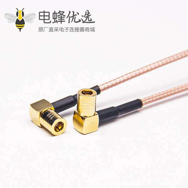 RF转换线SMB90度母转母接RG316线15CM