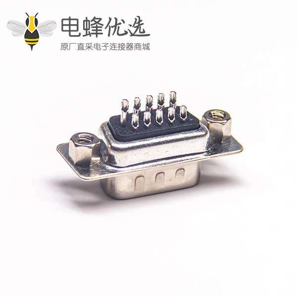 DB15公焊线镀镍镀金附螺母X3