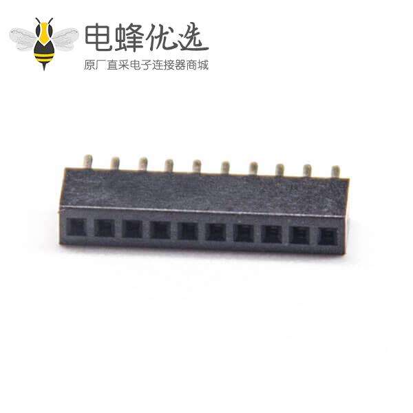 排母单排直式180度1.27mm间距插板式3pcs