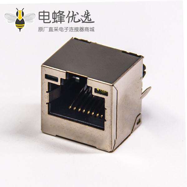 rj45网络插孔直式8p8c单端口屏蔽式不带灯