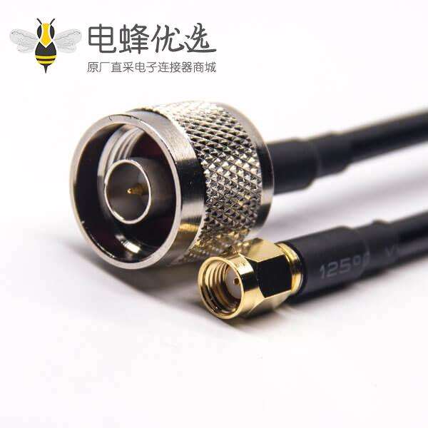 N型射频线公头直式转SMA反极性公头直式接RG223 RG58