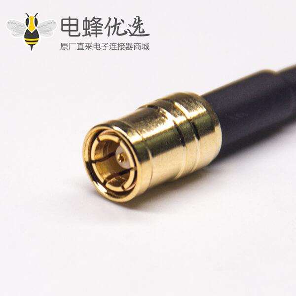 MCX弯公头180度转SMB公头直式RF同轴线材接RG316