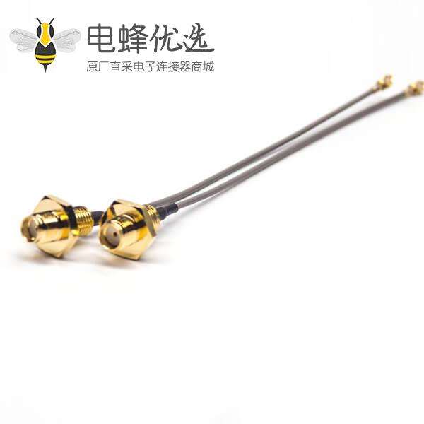 sma同轴电缆连接器直式母头转IPEX端子