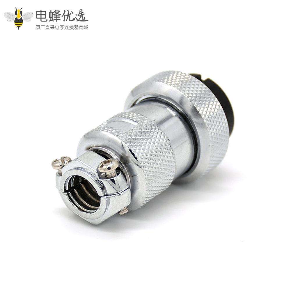 GX30航空插头2芯直式母头圆形接线连接器