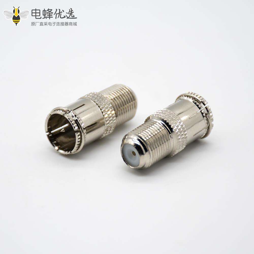 F母头转F头快插直式射频连接器