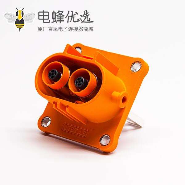 汽车连接器2芯200A高压自锁插座