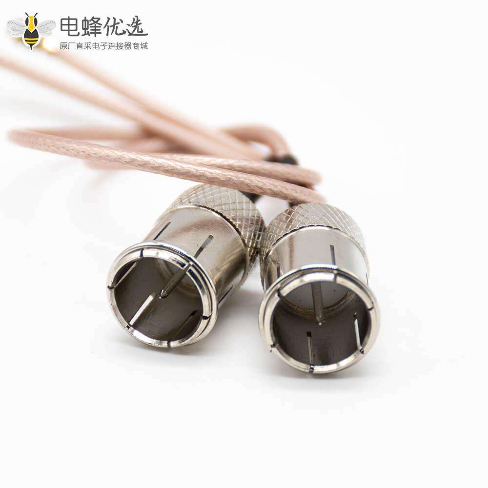 同轴线缆f头公头直式接RG178线1米