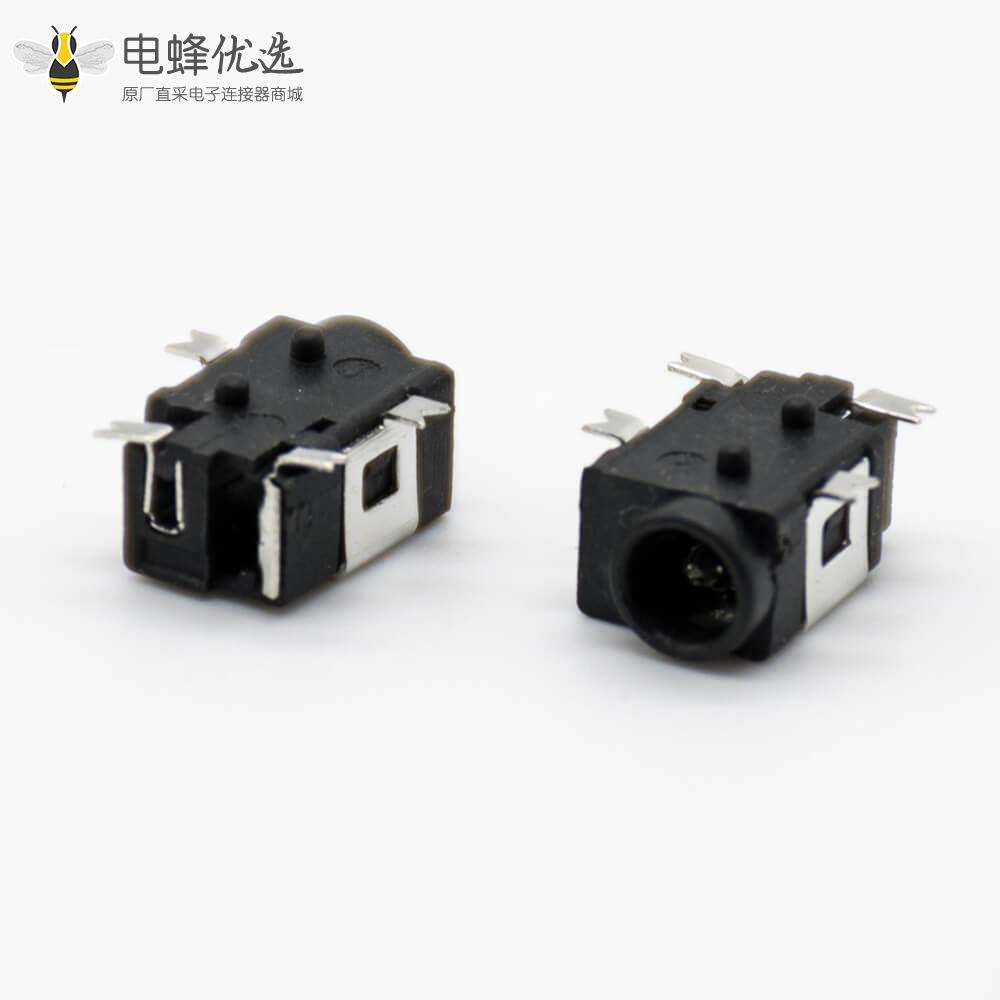 DC插座贴片母不带屏蔽贴板贴片焊接水平3.6*1.3毫米电源连接器