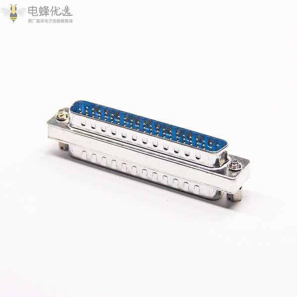 D-Sub高密度连接器180&deg;金属62芯公转公转接头