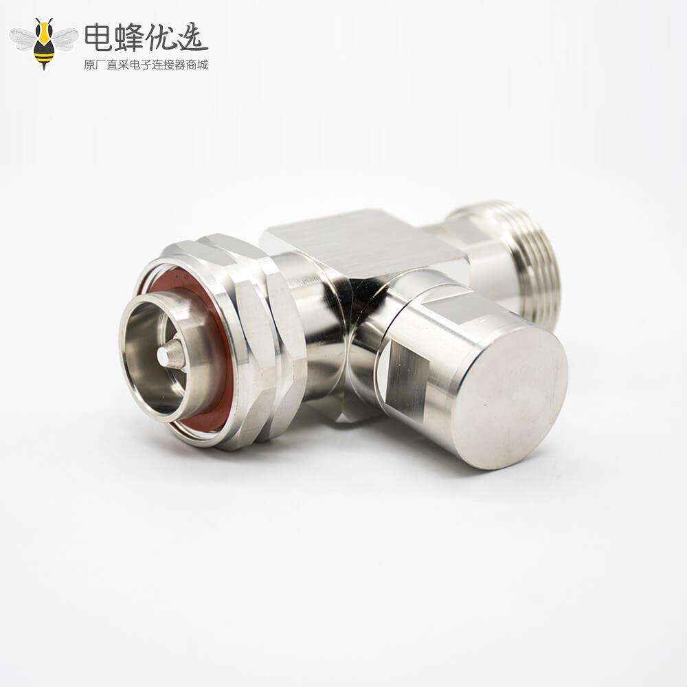 射频同轴避雷器DIN公转母连接器直式T型1-4波长避雷器镀镍