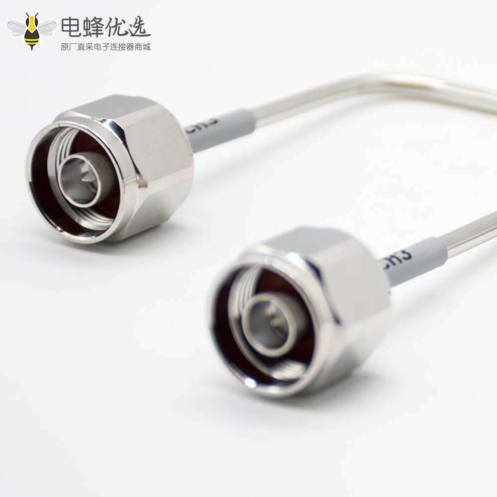 N型接头接RG402半钢性公头直式RF连接器