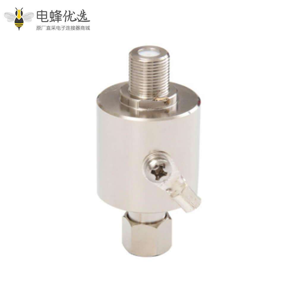 同轴防雷器IP67英制FL10转FL10直式母转母75&Omega;RF射频避雷器