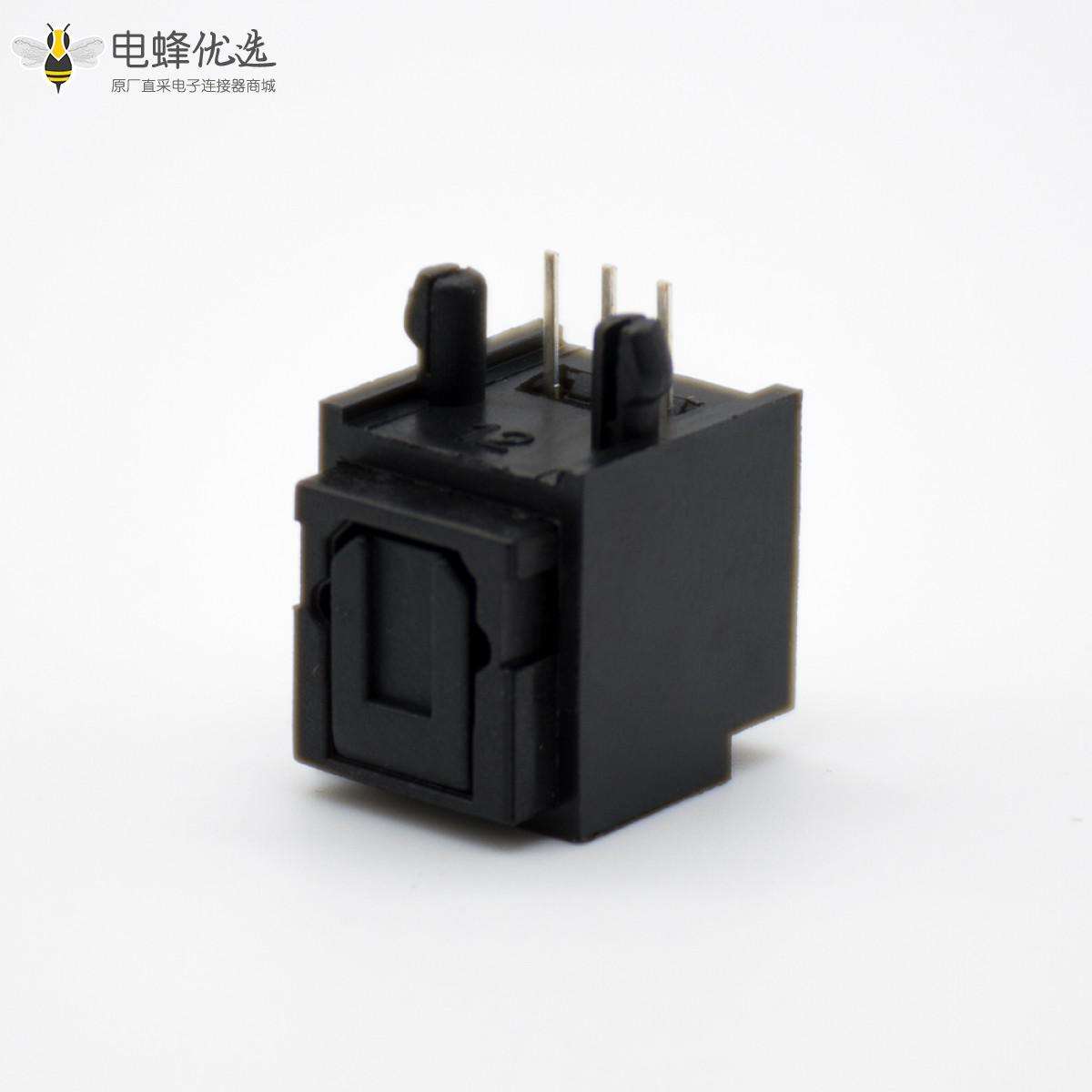 光纤座子自动门单头光纤插座弯式插孔面板安装