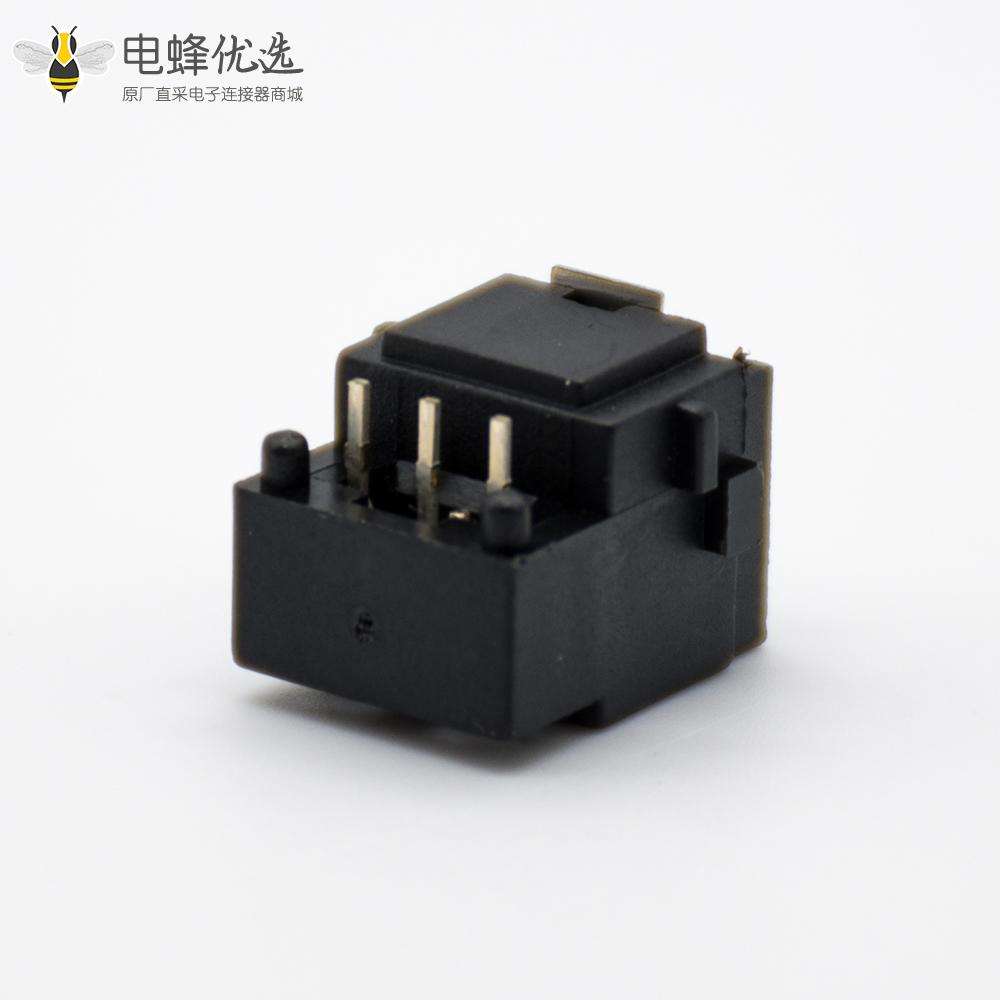 光纤插座GQ沉板式自动门单头光纤插座弯式沉板面板