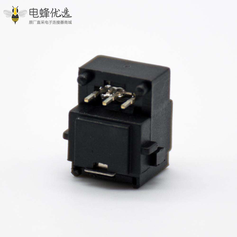 光纤插座GQ沉板式自动门单头光纤插座弯式沉板面板