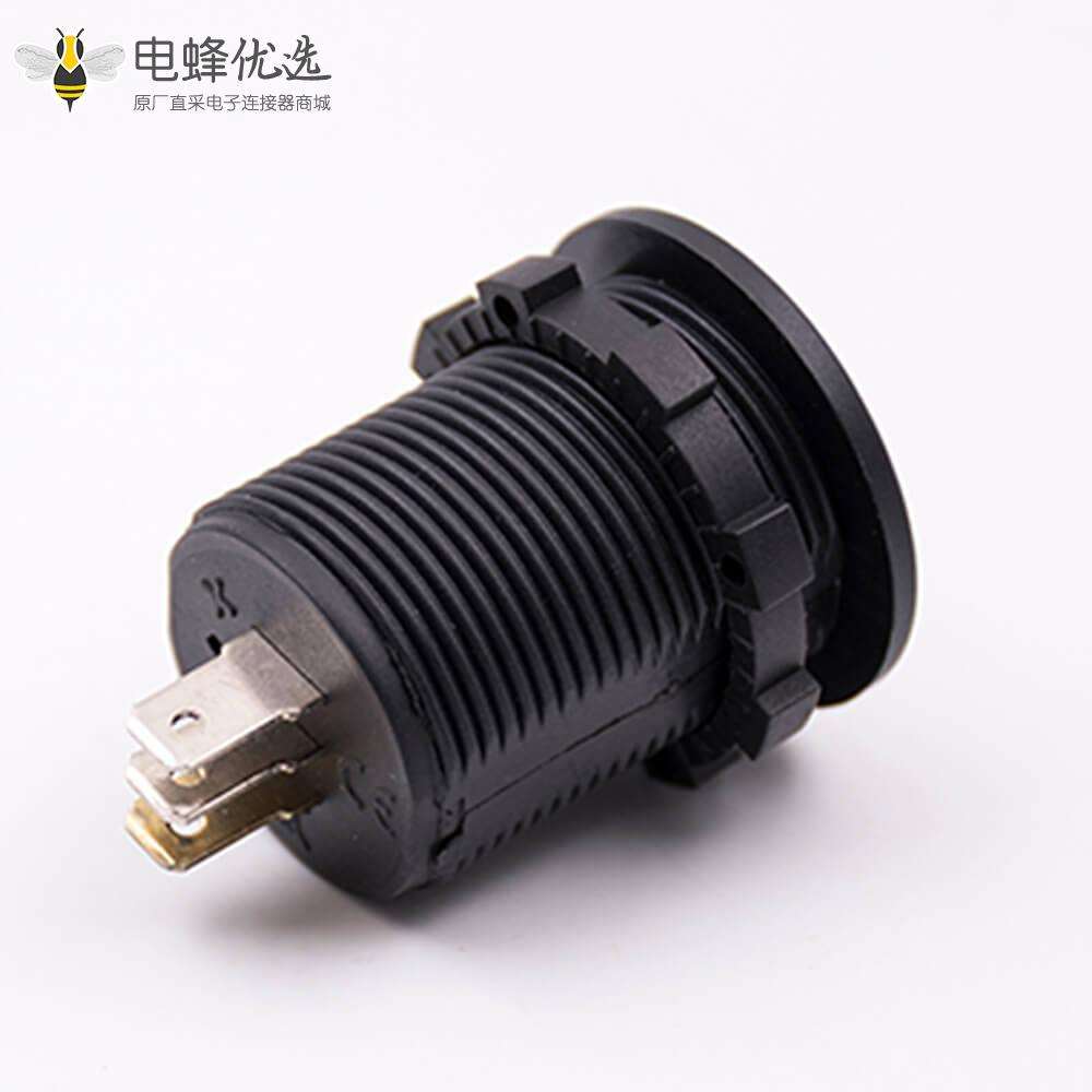 电压数显表双数字显示3引脚插座车载电压表