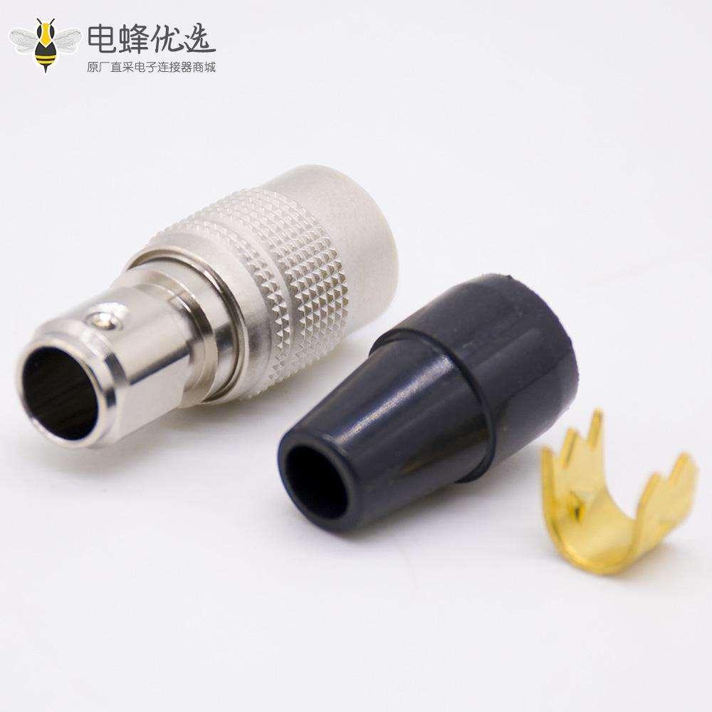 HRS广濑连接器原装6芯母插头直式焊杯