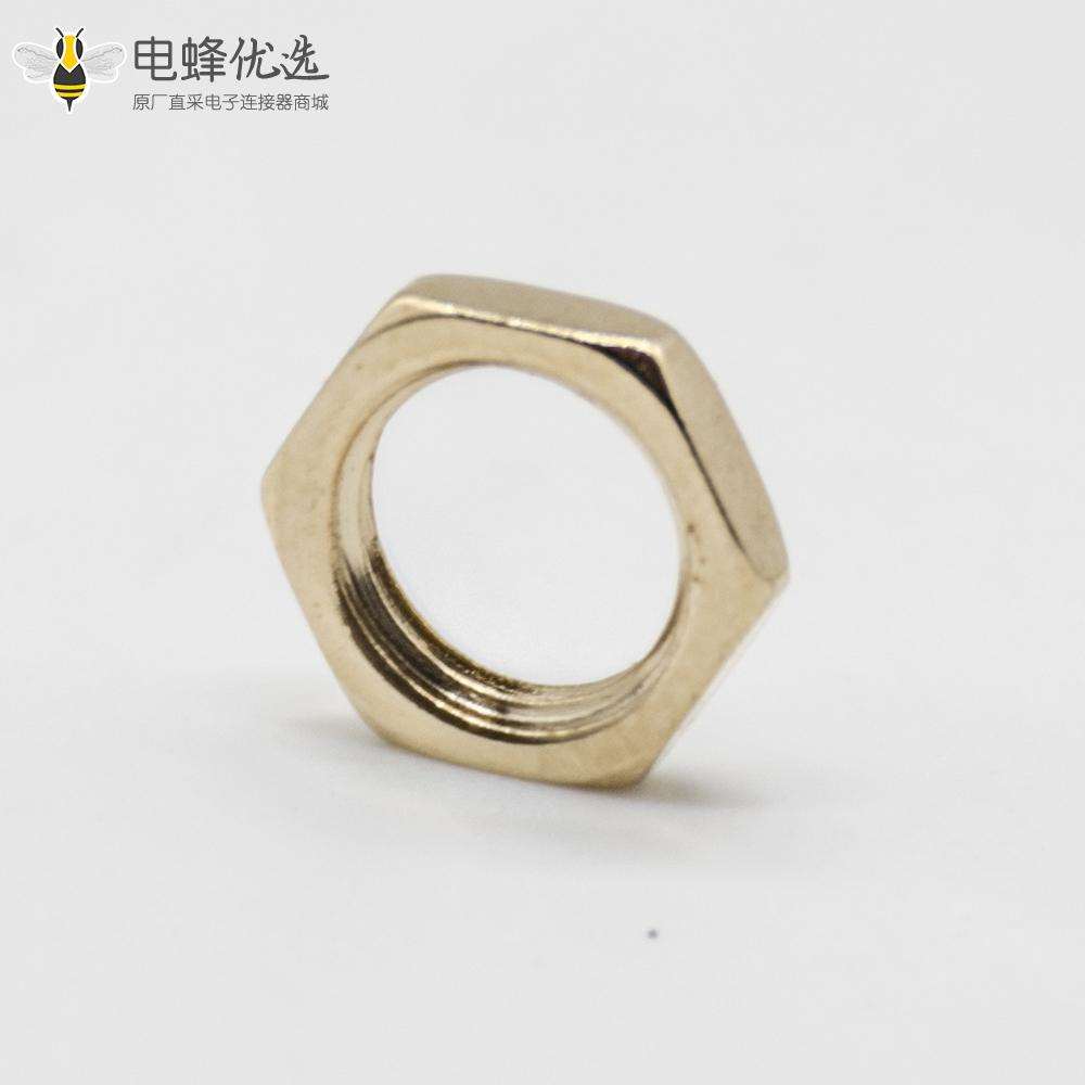 铜螺母SMA金属镀金六角螺母
