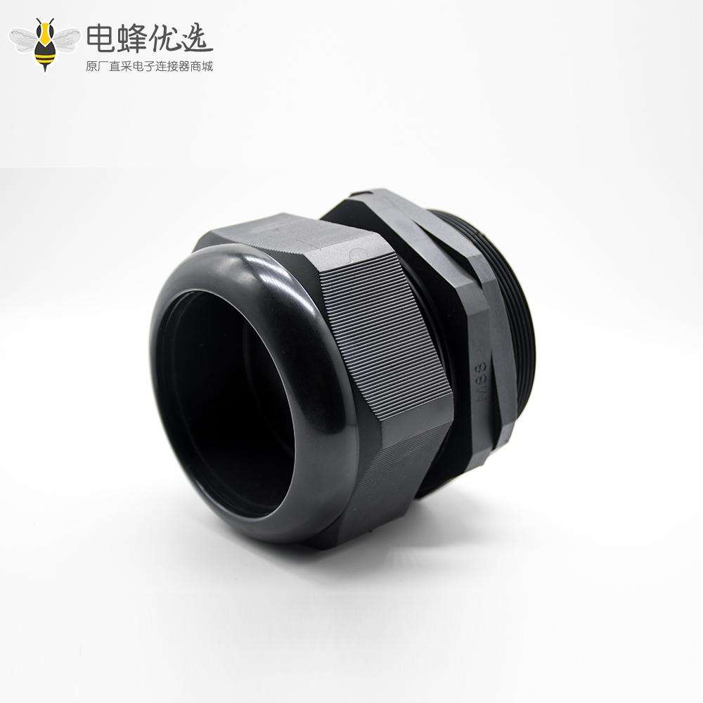 尼龙防水电缆密封接头耐高温塑料固定电缆M88防水接头