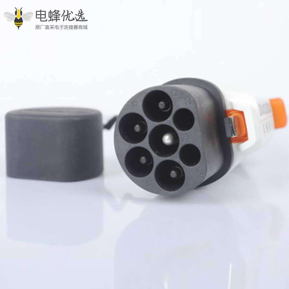充电枪新国标GB/T20234车辆端7孔充电插头AC 16A/32A/63A