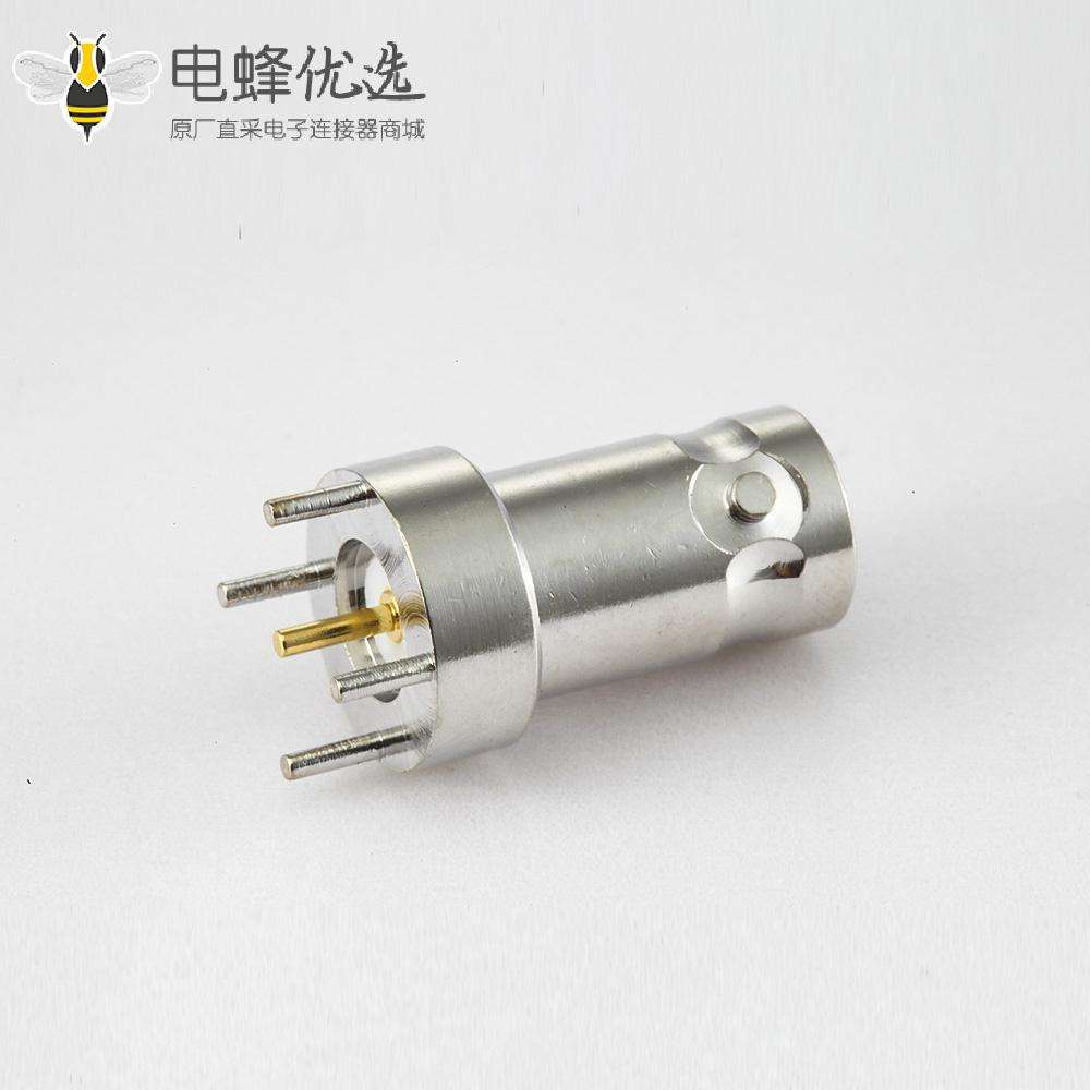 BNC连接器50&Omega;母头直式式PCB安装插孔