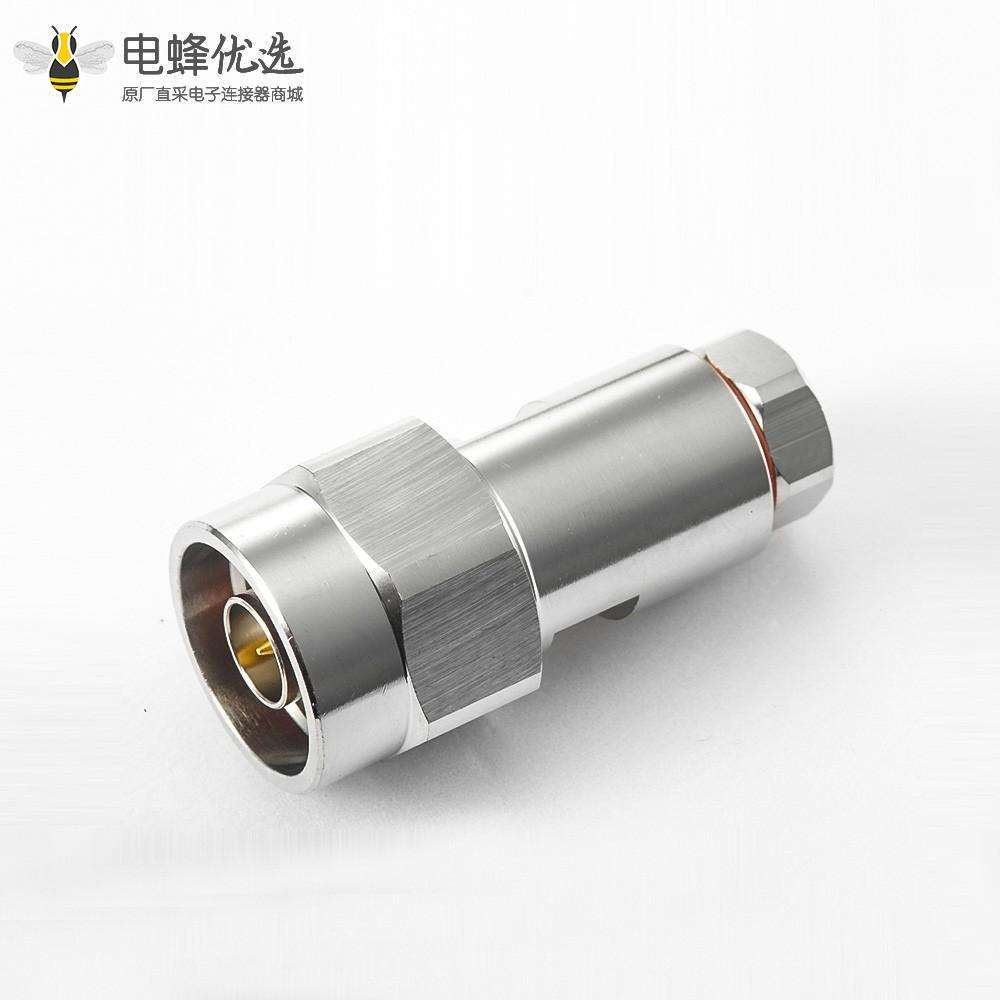 同轴N型连接器公头直螺母锁紧1/4超柔性电缆
